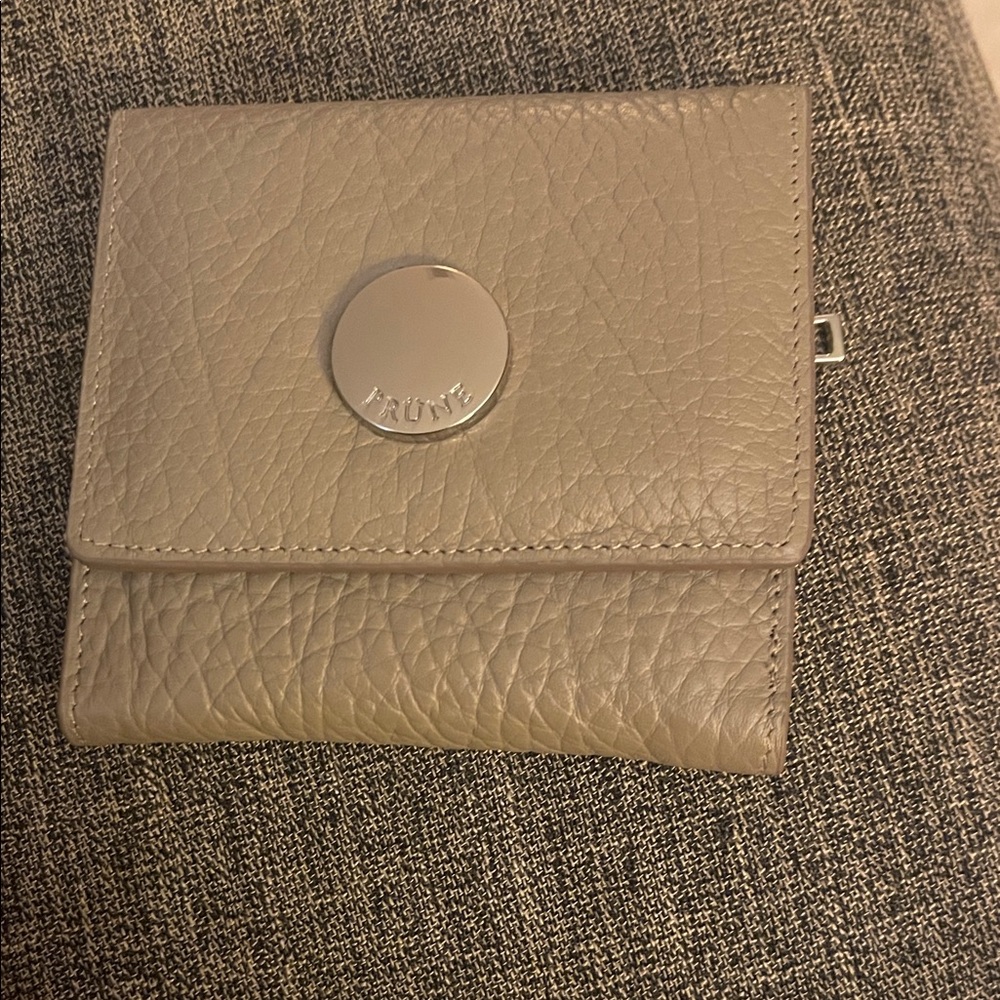 Prune Taupe Leather Wallet